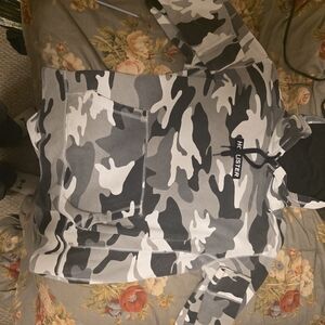 Hollister Gray Camo Men's Sweater